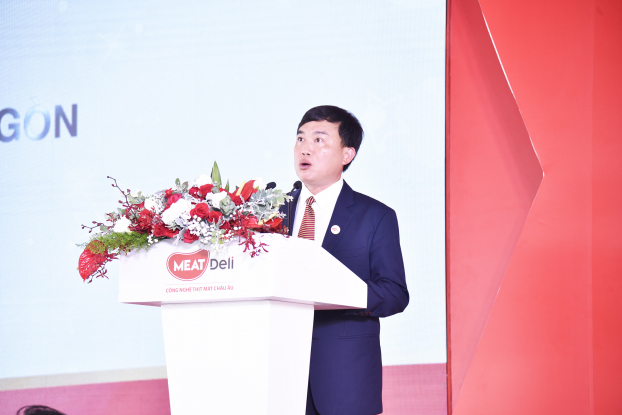   Ông Phạm Trung Lâm, Tổng Giám đốc Masan MEATLife phát biểu tại Lễ khánh thành nhà máy  