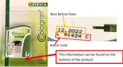   Bộ Y tế yêu cầu thu hồi chất tạo ngọt Cologran Stevia vì không đảm bảo chất lượng. Ảnh minh họa  