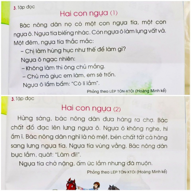   SGK lớp 1 môn Tiếng Việt của bộ Cánh Diều có những bài thiếu tính giáo dục đối với trẻ.  