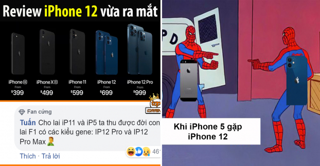 Dân mạng chế ảnh hài hước cà khịa iPhone 12: 'Đứa con lai' của iPhone 5 và iPhone 11 0