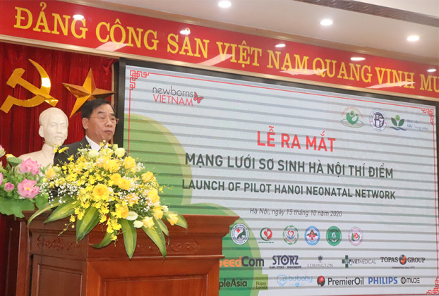   Giám đốc Sở Y tế Nguyễn Khắc Hiền phát biểu tại Hội nghị.  