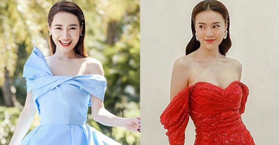 Sao Việt diện váy trễ vai: Ngọc Trinh 'mặc như không', Nhã Phương xinh như công chúa 0