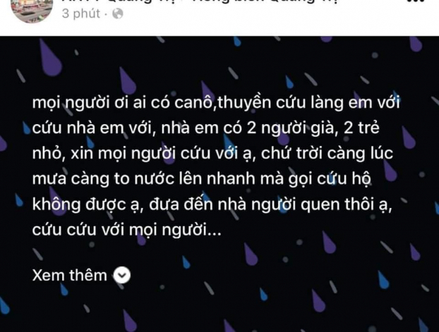 Người dân Quảng Trị đồng loạt lên mạng kêu cứu trong đêm khi nước lũ dâng cao bất ngờ 6