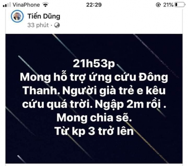 Người dân Quảng Trị đồng loạt lên mạng kêu cứu trong đêm khi nước lũ dâng cao bất ngờ 11