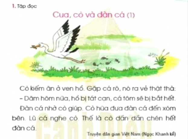   Nhiều ngữ liệu trong sách lớp 1 Tiếng Việt Cánh Diều phải chỉnh sửa.  