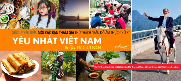  Chiến dịch “Bản đồ ẩm thực hình chữ S: Yêu Nhất Việt Nam!” do nhóm Yêu Bếp (Esheep Kitchen Family) khởi xướng với mong muốn kết nối vùng miền và tôn vinh ẩm thực Việt Nam.  