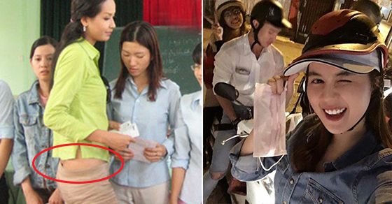 Sao Việt mặc đồ khi đi từ thiện: Ngọc Trinh được khen hết lời, Thủy Tiên bị chê kém duyên 0