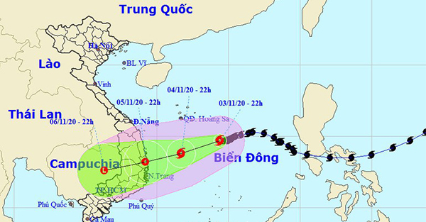   Tin bão số 10 mới nhất: Gây mưa lớn ở miền Trung từ đêm nay, cấp độ rủi ro thiên tai cấp 3  