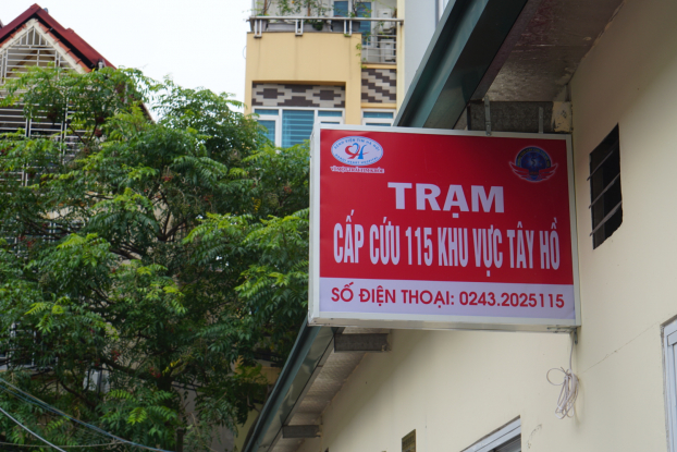   Trạm cấp cứu khu vực Tây Hồ, đặt tại BV Tim Hà Nội cơ sở 2, đường Võ Chí Công  