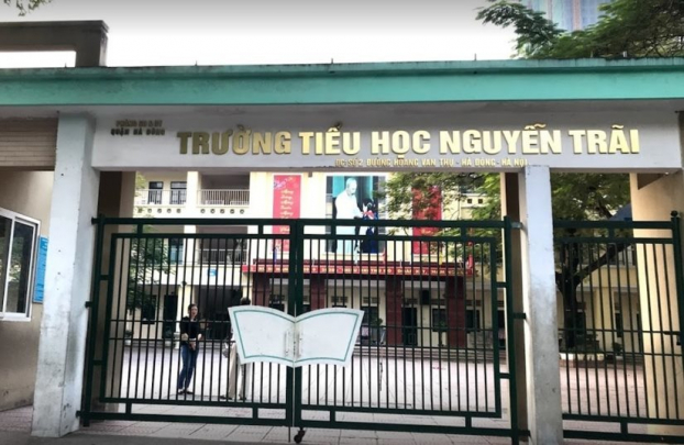   Trường Tiểu học Nguyễn Trãi nơi có hơn 100 học sinh nghỉ học bất thường.  