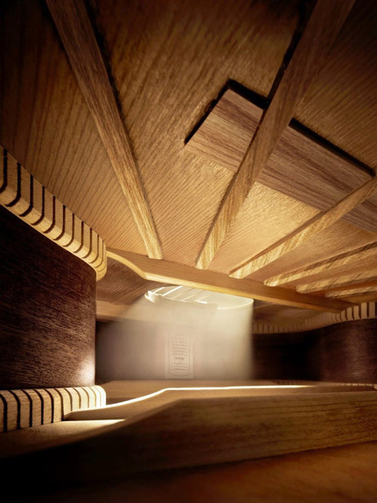   Không gian bên trong cây đàn piano khiến nhiều người lầm tưởng đây là một ngôi nhà gỗ hoàn hảo  