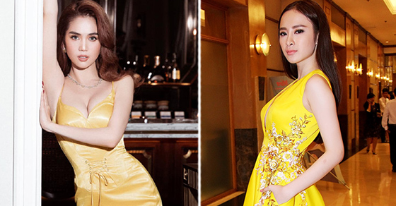   Sao Việt mặc váy vàng chói lọi: Ngọc Trinh quyến rũ nghẹt thở, H'Hen Niê lộ khuyết điểm  