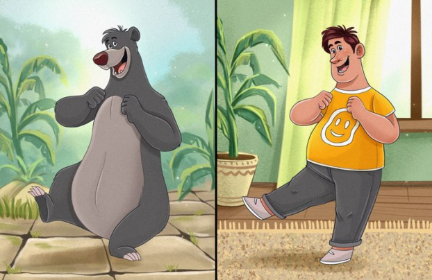 16 con vật trong phim hoạt hình Disney sẽ trông như thế nào nếu biến thành người thật? 1