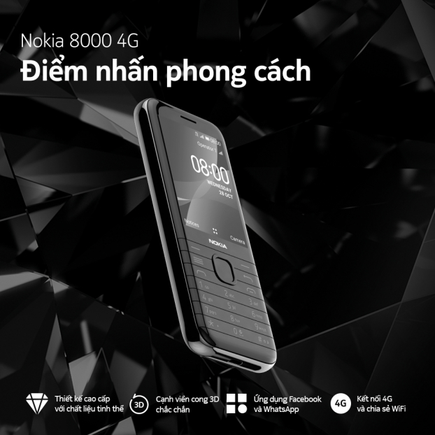 Ra mắt 3 dòng điện thoại phổ thông Nokia mới tích hợp kết nối 4G 1