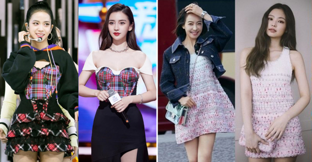 Mỹ nhân Hoa - Hàn 'mặc chung đồ': Angelababy tinh tế, Địch Lệ Nhiệt Ba có áp đảo Jennie? 0