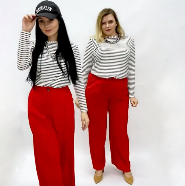 2 cô gái 'mặc chung đồ' chứng minh thời trang không phụ thuộc vào số đo 3