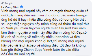 Công Vinh tuyên bố 'bỏ vợ', mất công mất sức mà còn bị cho là ăn chặn tiền từ thiện 2