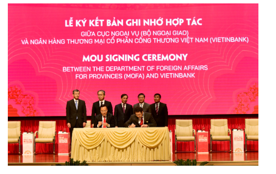   Lễ ký kết Bản ghi nhớ hợp tác giữa Cục Ngoại vụ - Bộ Ngoại giao và VietinBank  