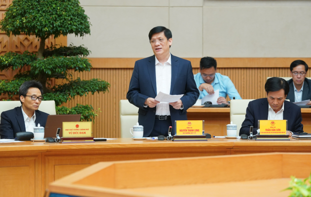   Bộ trưởng Nguyễn Thanh Long thông tin về 2 ca nhiễm COVID-19 trong cộng đồng chiều 1/12.  