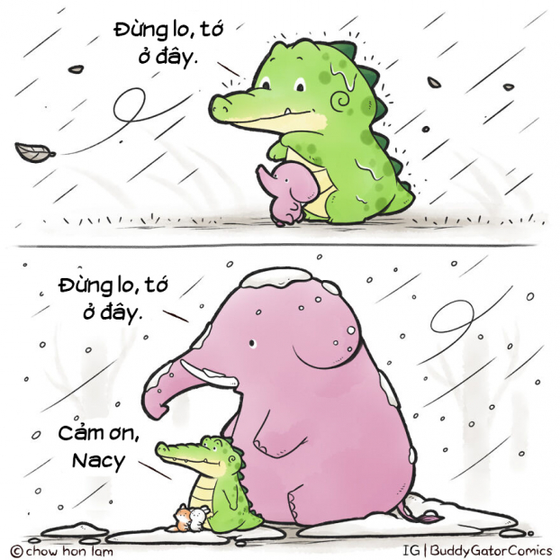 23 mẩu truyện tranh đáng yêu về chú cá sấu thân thiện lan tỏa thông điệp sống tích cực 8