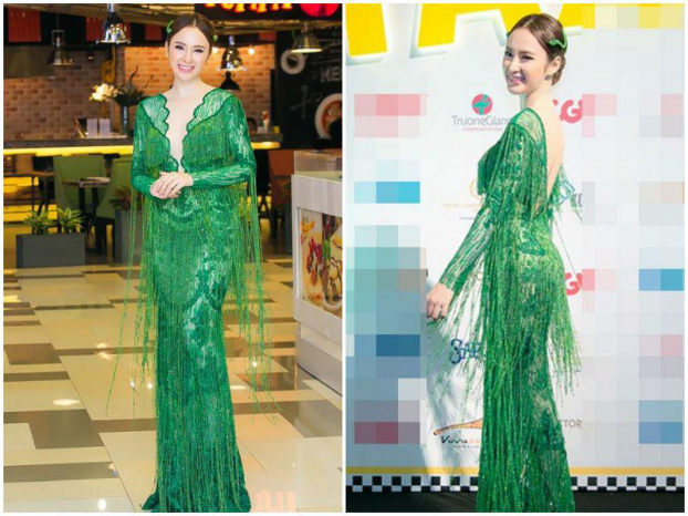 Sao Việt mặc váy áo rườm rà: Kẻ như khoác rèm cửa đi sự kiện, Nhã Phương xinh nhưng sến 3