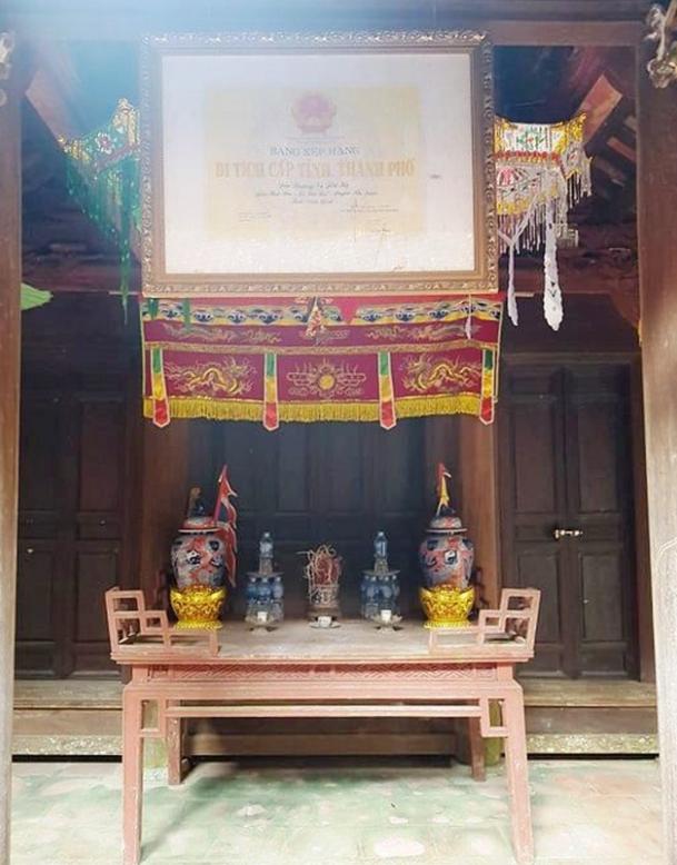   Đền thờ được UBND tỉnh Ninh Bình công nhận là di tích cấp tỉnh năm 2007.  