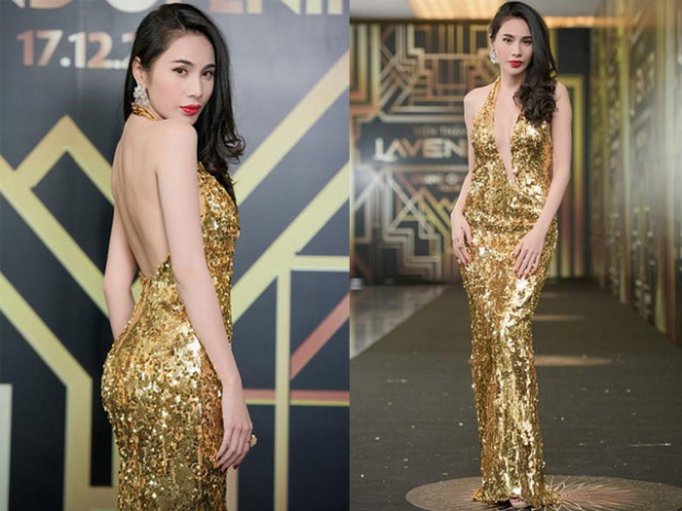 Sao Việt đọ sắc với đầm sequin lấp lánh: Ngọc Trinh như mặc đồ ngủ, Hà Hồ đẹp tựa nữ hoàng 5