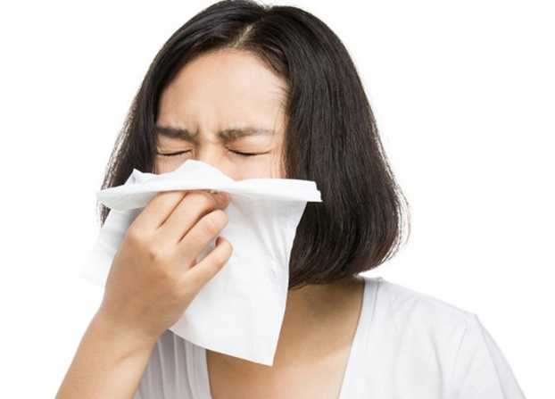   Người bị cảm cúm thường có triệu chứng ho, hắt hơi, chảy nước mũi, sốt, đau cơ, đau họng... Ảnh minh họa  