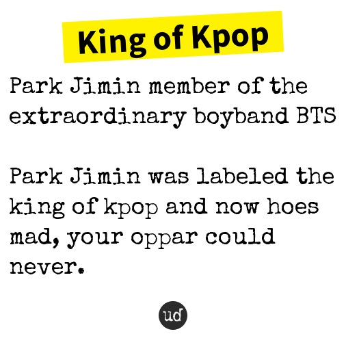 BTS Jimin được Urban Dictionary bình chọn là 'King of Kpop' 1