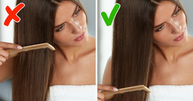 7 sai lầm khi chải tóc khiến tóc hư tổn, gãy rụng nhiều người mắc phải 0