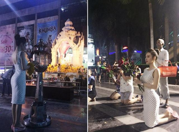 Thời trang sao Việt khi đi chùa: Hoàng Thùy bị phản ứng dữ dội, Phi Thanh Vân kém duyên 6