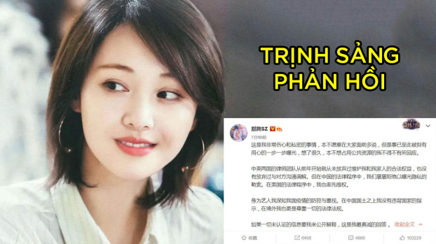 Top 1 hot search: Trịnh Sảng chính thức phản hồi về scandal mang thai hộ 0