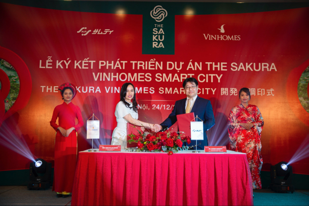   Lễ ký kết phát triển dự án The Sakura (Vinhomes Smart City) giữa Vinhomes & SAMTY Corporation hứa hẹn tạo cú đột phá cho thị trường BĐS phía Tây thủ đô  