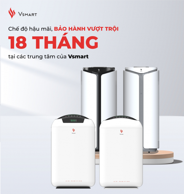   Chế độ bảo hành vượt trội khi mua máy lọc không khí Vsmart trên Vsmart Online  