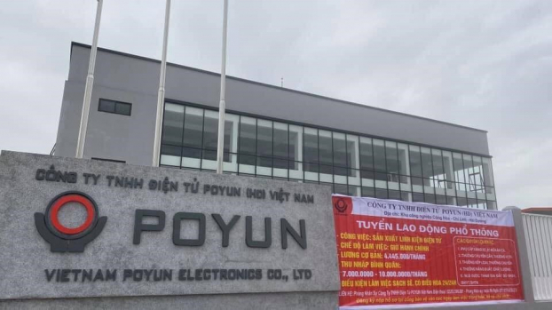   Công ty Poyun là ổ dịch COVID-19 đầu tiên của Hải Dương.  