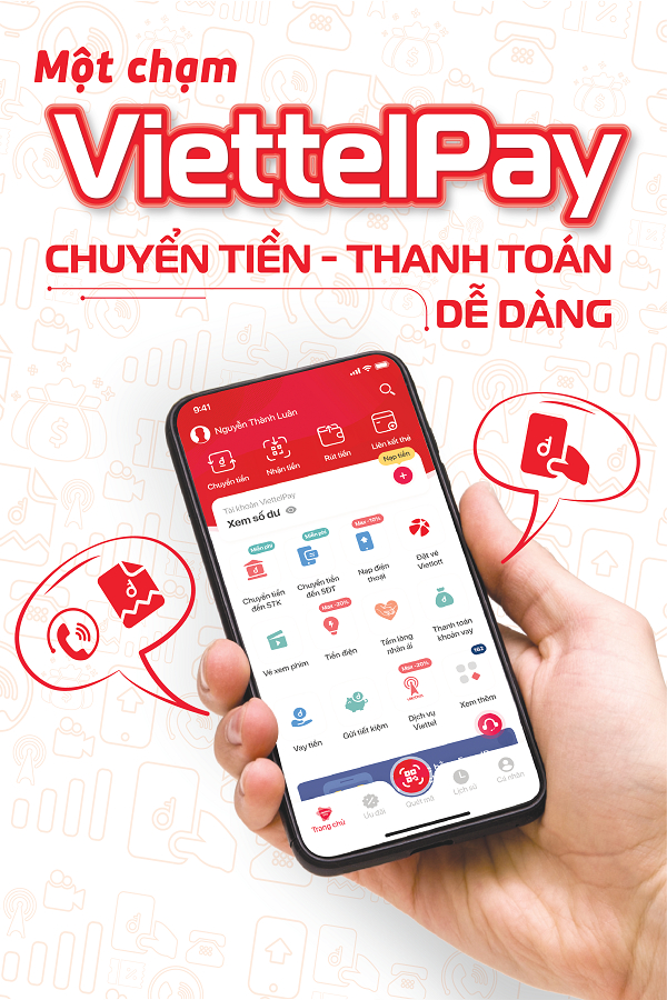   Mobile Money được dùng trên nền tảng của ViettelPay  