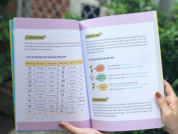   Hình thức song ngữ Anh - Việt của cuốn sách giúp phụ huynh tương tác cùng con  