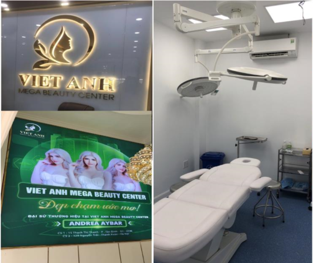   Cơ sở chăm sóc da Viet Anh Mega Beauty Center bị cơ quan chức năng phát hiện phẫu thuật thẩm mỹ không phép  