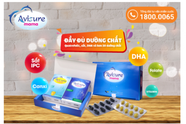 Avisure mama được đóng gói theo quy cách hộp kép