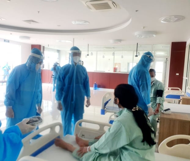 Nhiều ca F1 mắc các bệnh lý nền mạn tính đang được điều trị tại BV Bạch Mai cơ sở 2