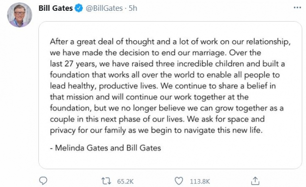 Tỷ phú Bill Gates và vợ ly hôn 1