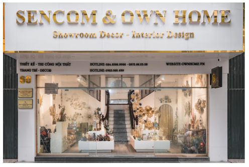 Sencom: Hành trình 3 năm xây dựng showroom decor trang trí ấn tượng 1