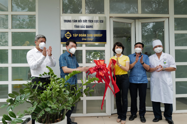   Bàn giao trung tâm ICU lớn nhất miền Bắc tại Bắc Giang do Sun Group tài trợ  