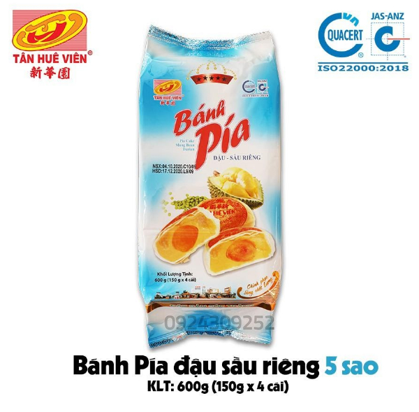   Bánh Pía đậu sầu riêng 5 sao  