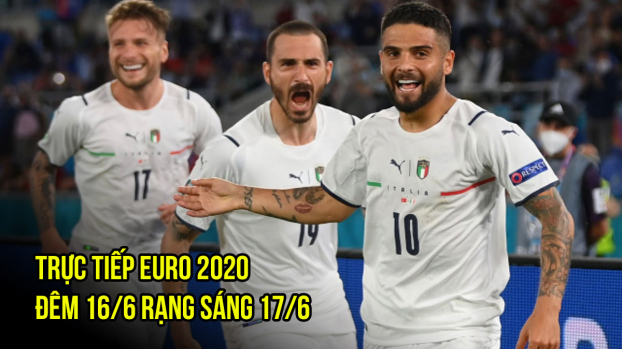 Trực tiếp bóng đá EURO 2020 16-17/6: Tâm điểm Italy vs Thụy Sĩ trên VTV3, VTV6, VTV9 0