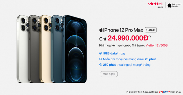 Mua iPhone kèm gói cước viễn thông tại Viettel Store: Giảm ngay tới 5 triệu đồng 1