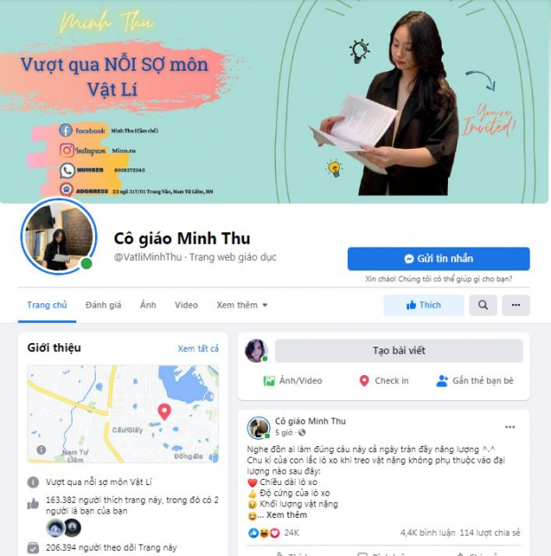 Cô giáo Minh Thu livestream dạy Vật lý đang gây sốt mạng xã hội là ai? 5