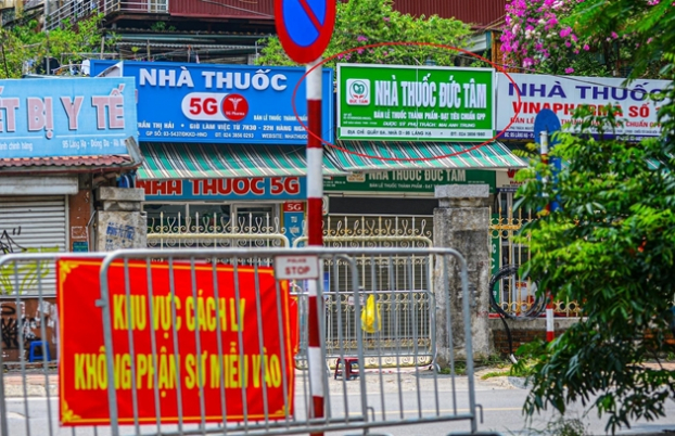   Nhà thuốc Đức Tâm bị đình chỉ hoạt động do không đảm bảo công tác phòng chống dịch COVID-19. Ảnh minh họa  