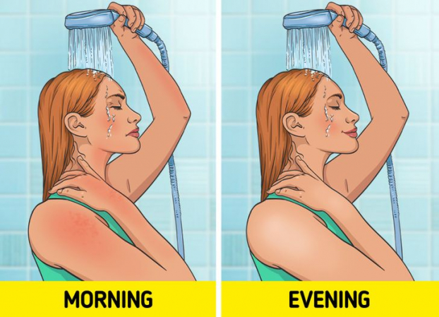 Vì sao tắm buổi tối tốt hơn buổi sáng? 1