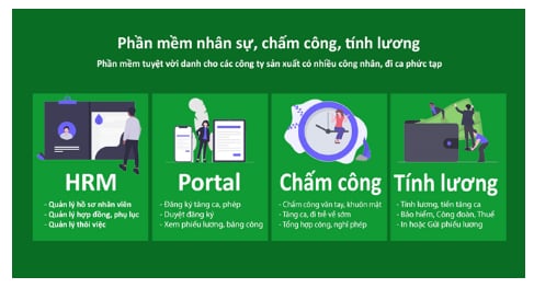 Phần mềm nhân sự chấm công tính lương Paradise HRM